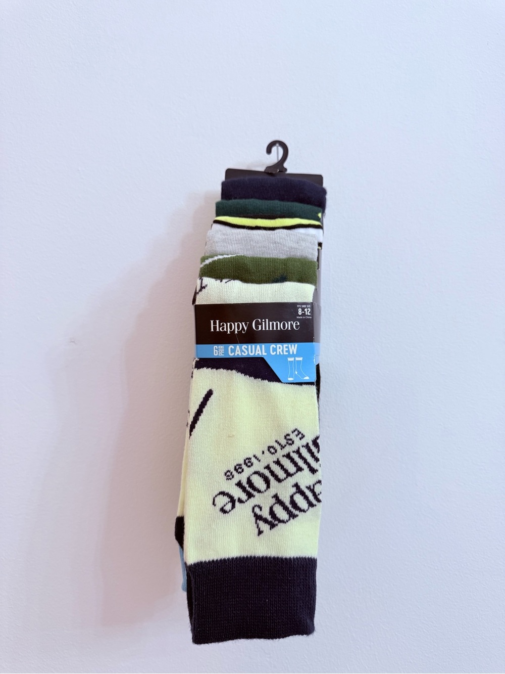 Men's Casual Crew Socks - Happy Gilmore and golf theme  (6-Pack)